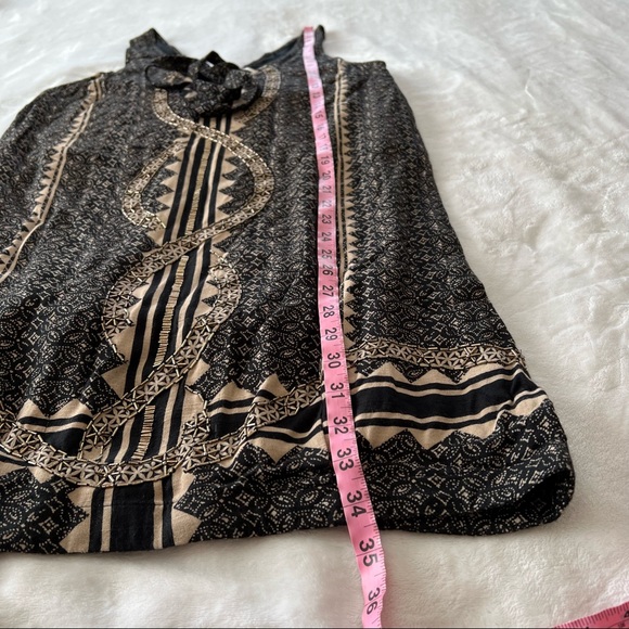 Free People Diamonds & Snakes Mini Dress in Black Combo - Picture 7 of 7